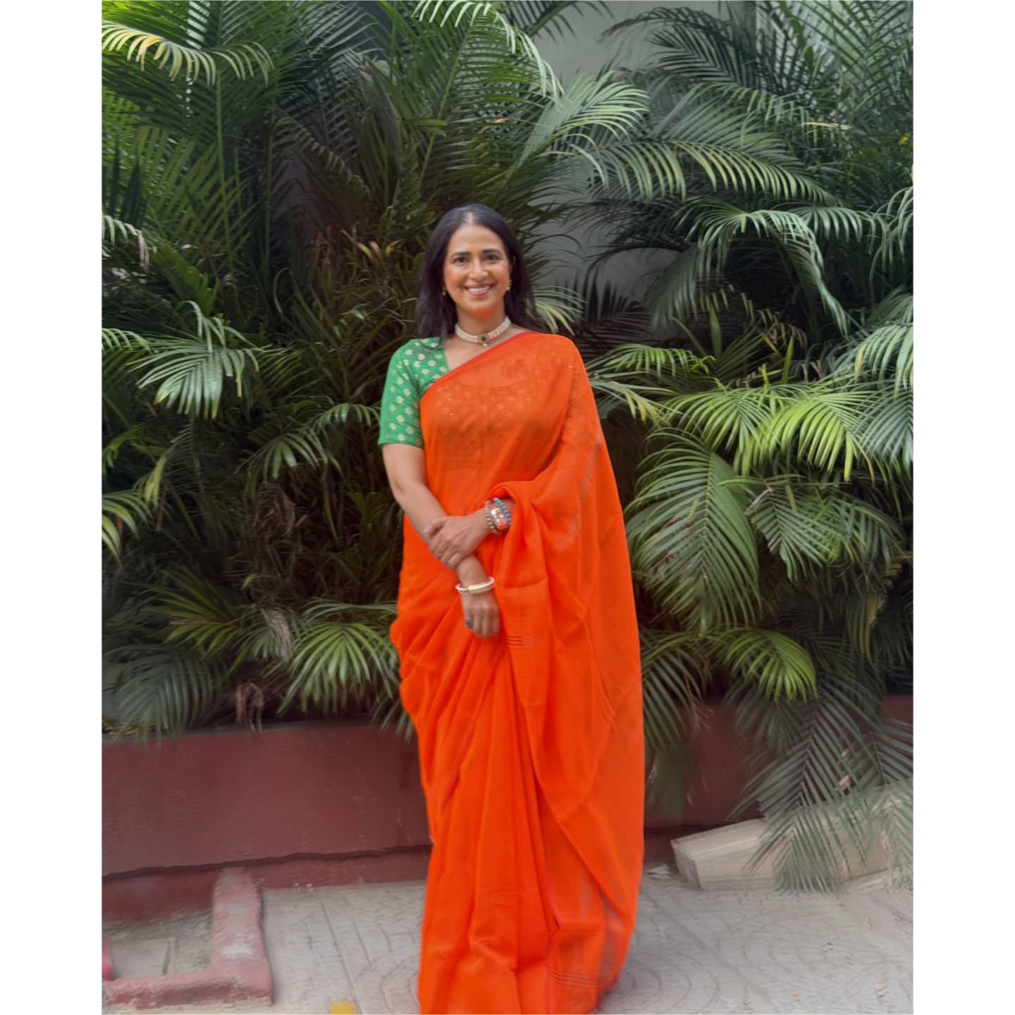 Sharmishtha Raut Desai Saree Look