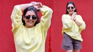 Shivani Naik Yellow Top Shorts Look