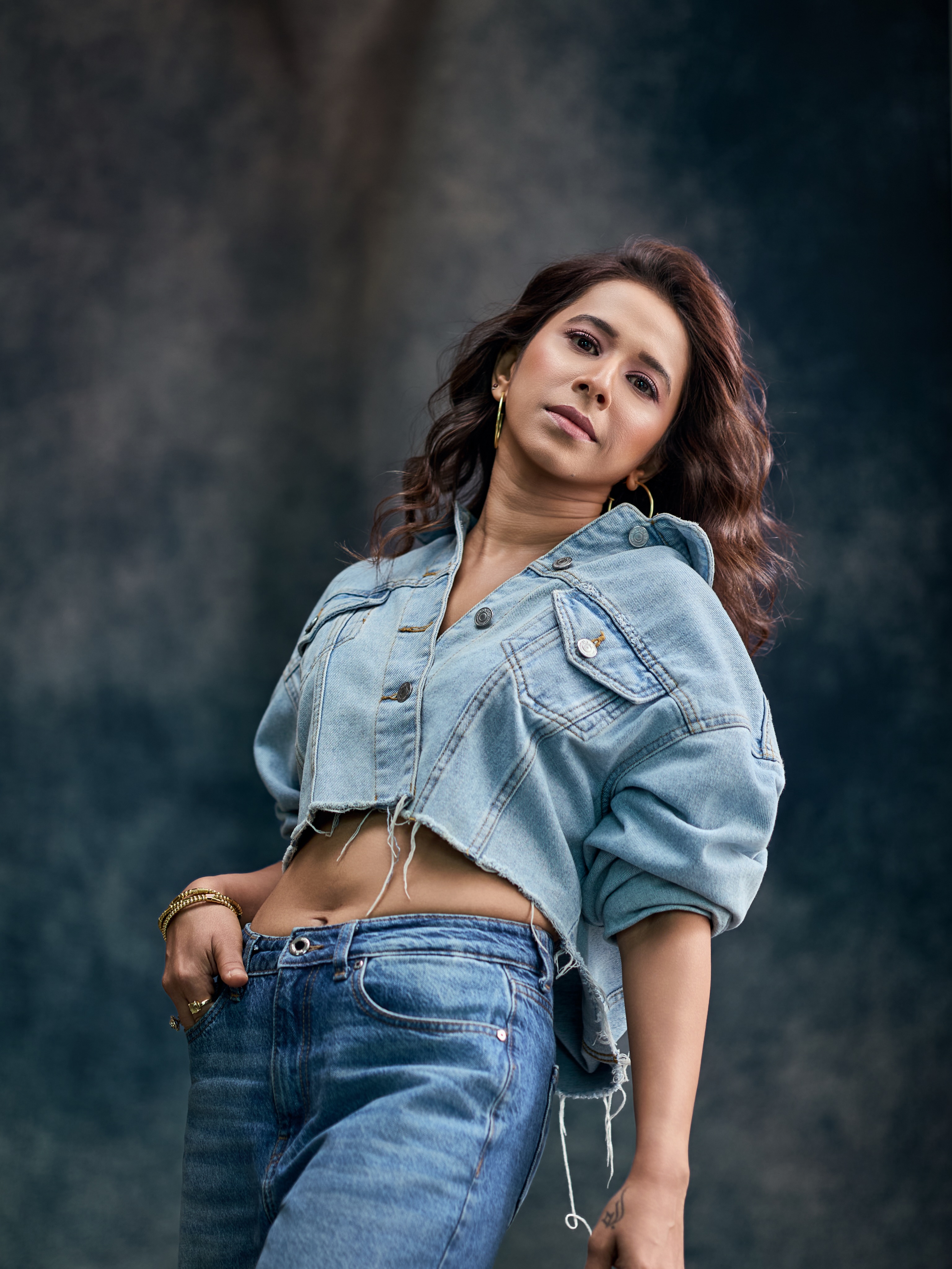 Shreya Bugde Denim Shirt Jeans Look