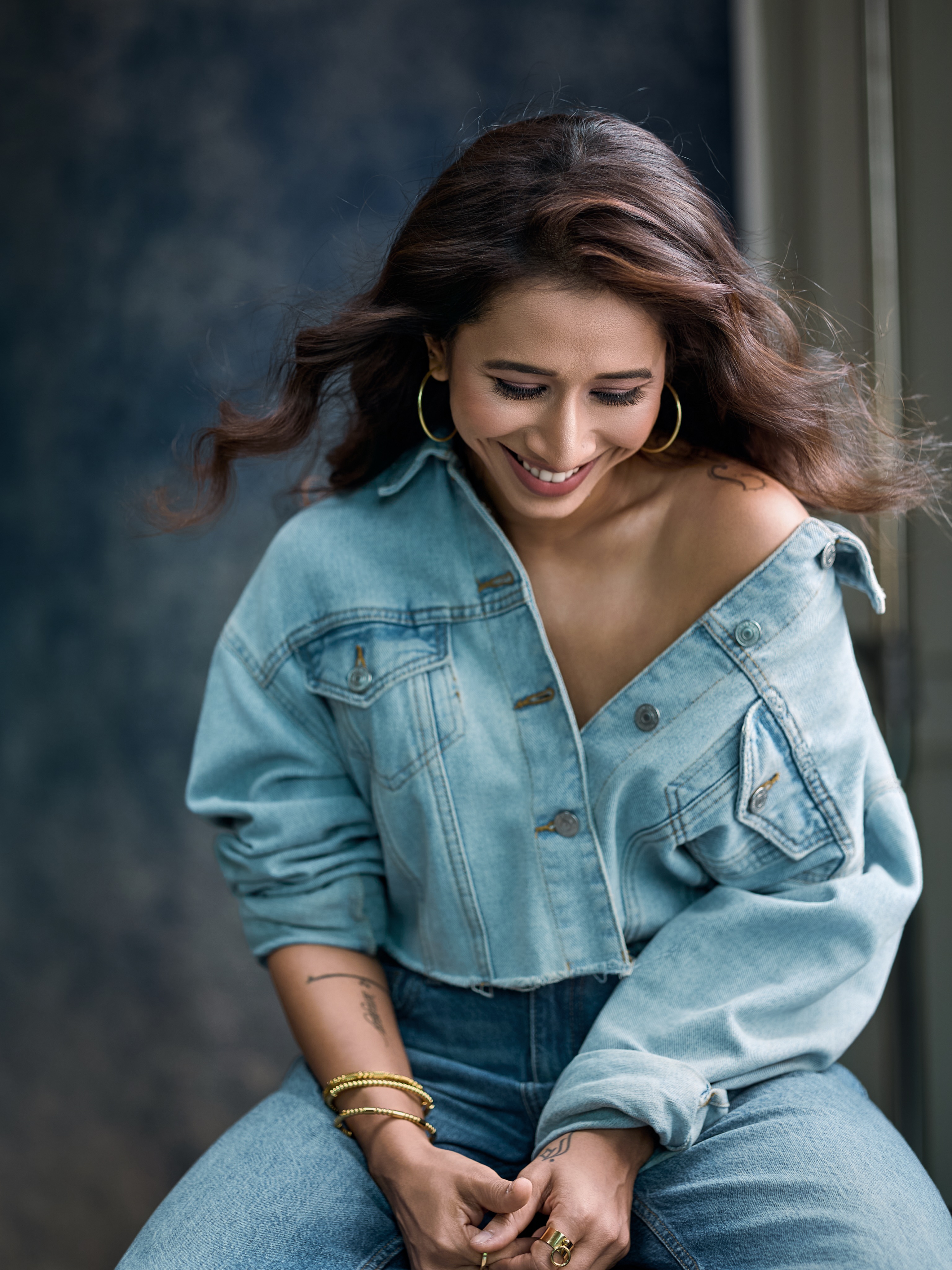Shreya Bugde Denim Shirt Jeans Look