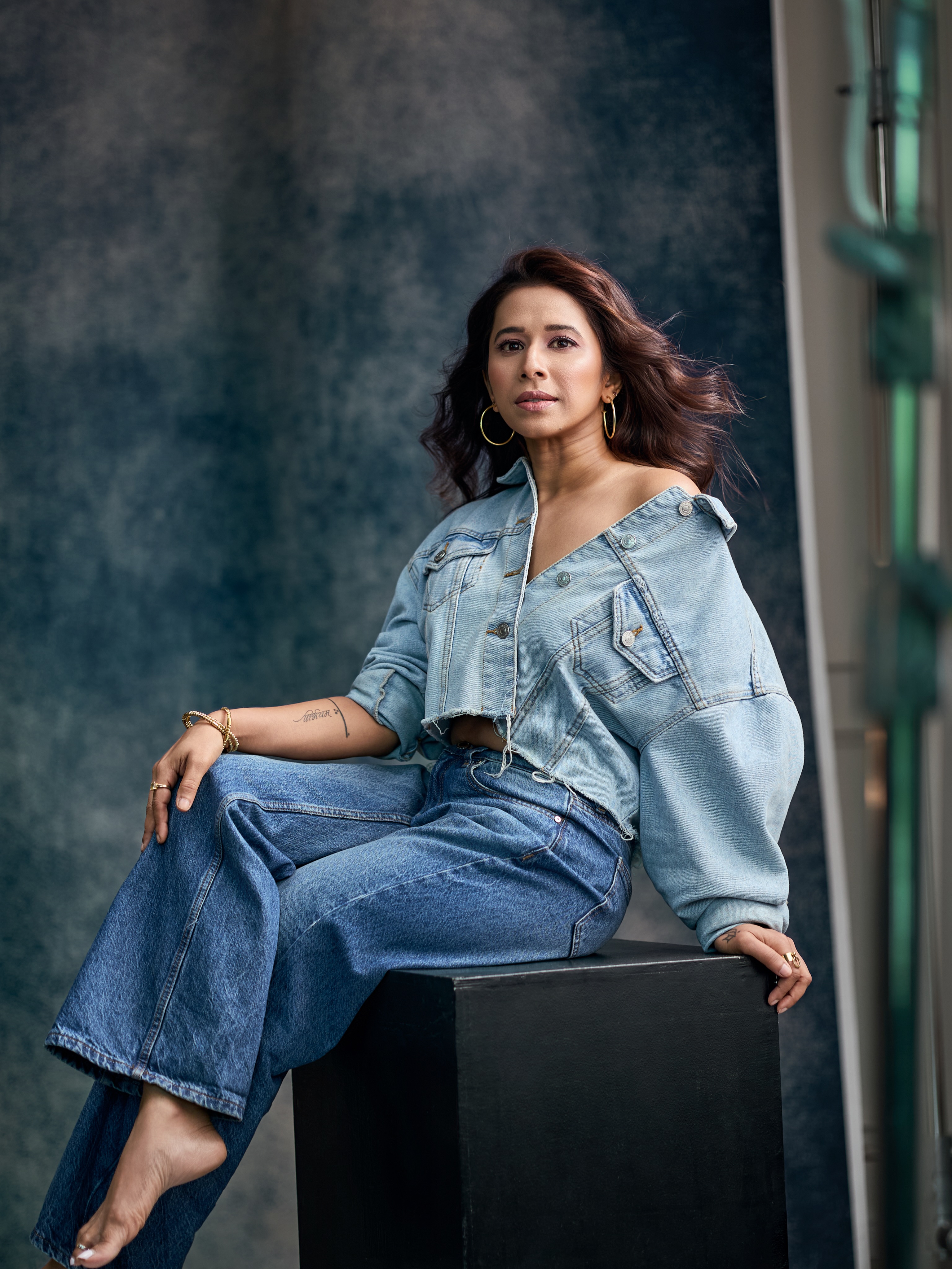 Shreya Bugde Denim Shirt Jeans Look