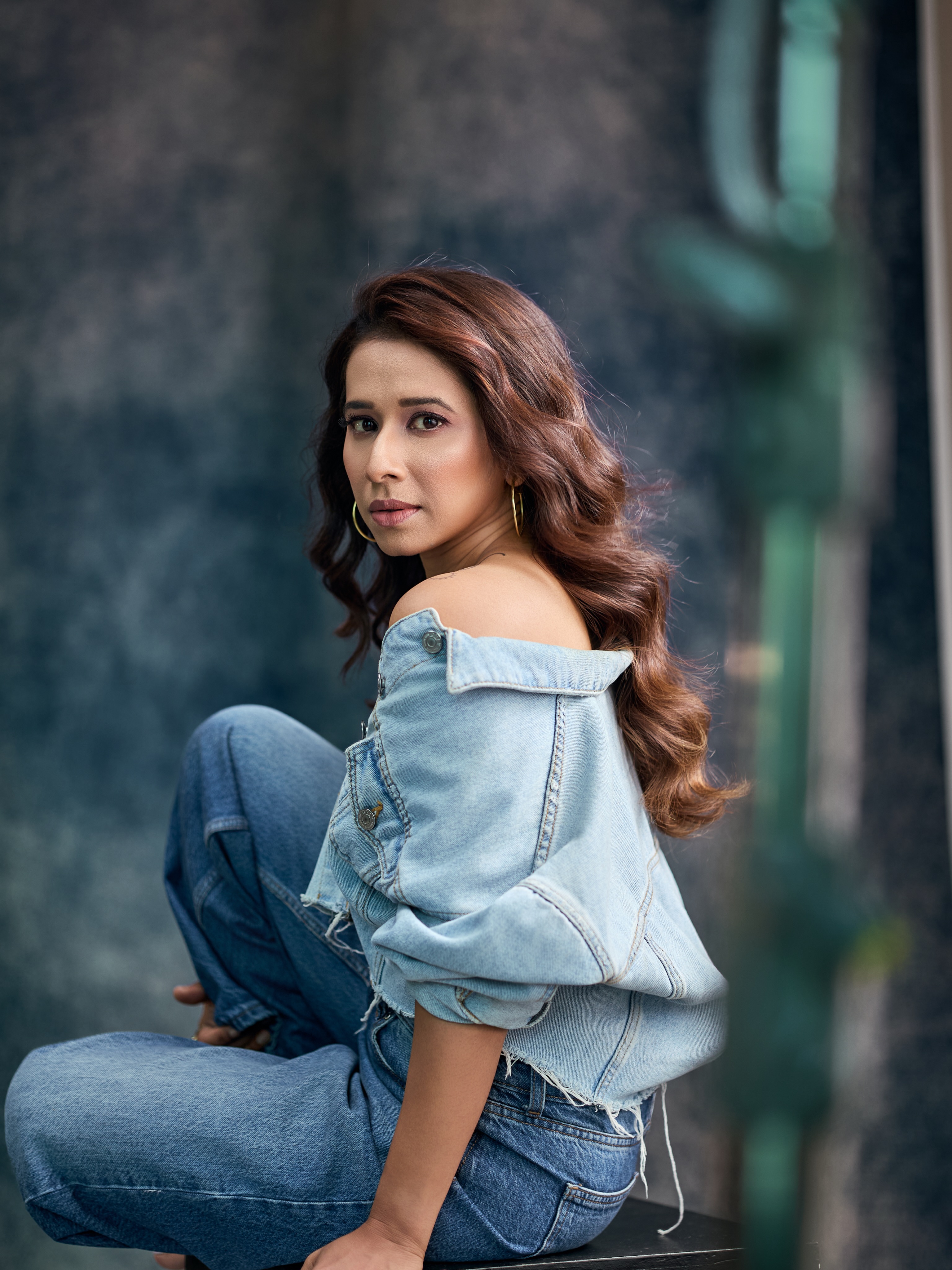 Shreya Bugde Denim Shirt Jeans Look