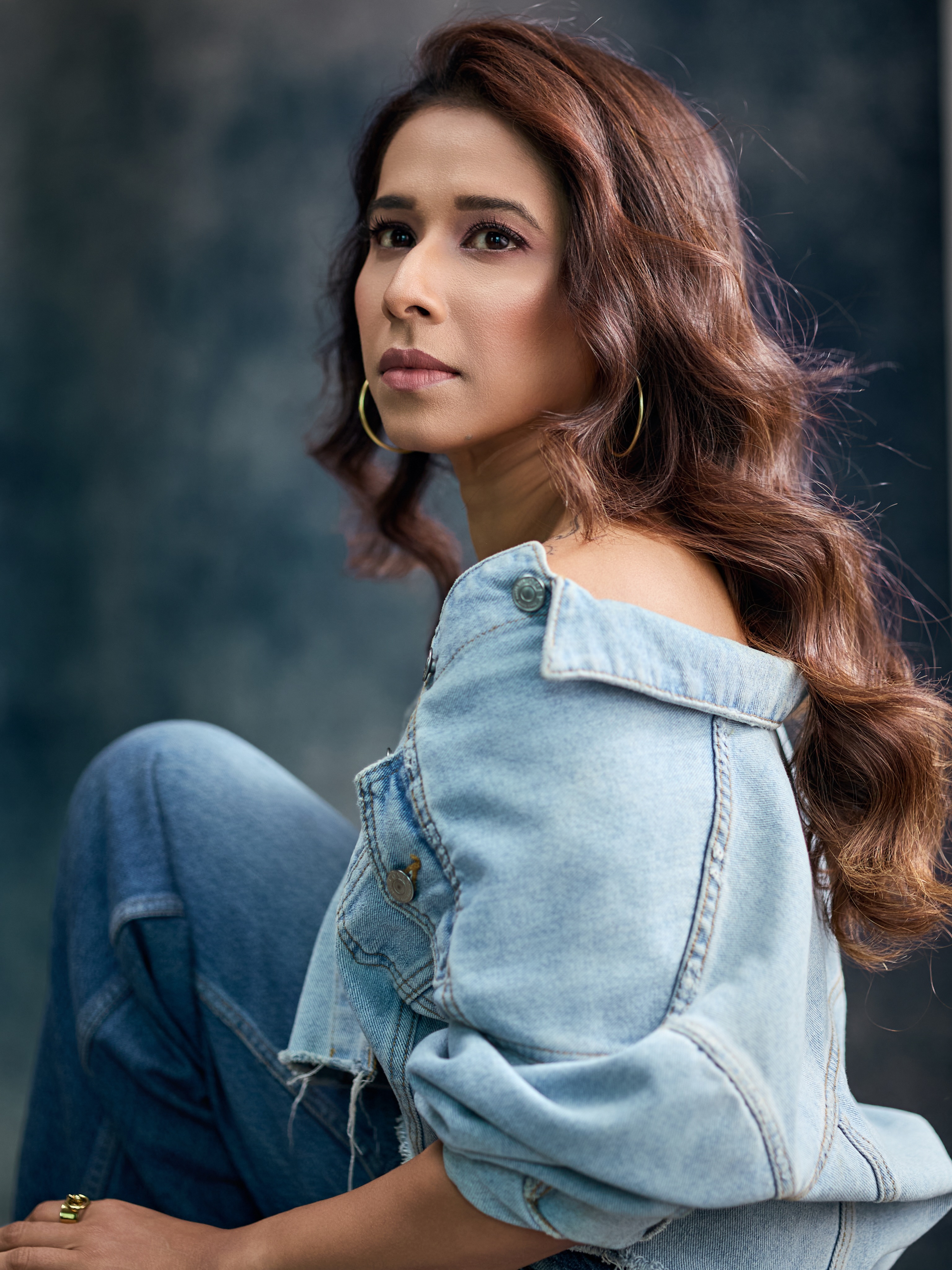 Shreya Bugde Denim Shirt Jeans Look