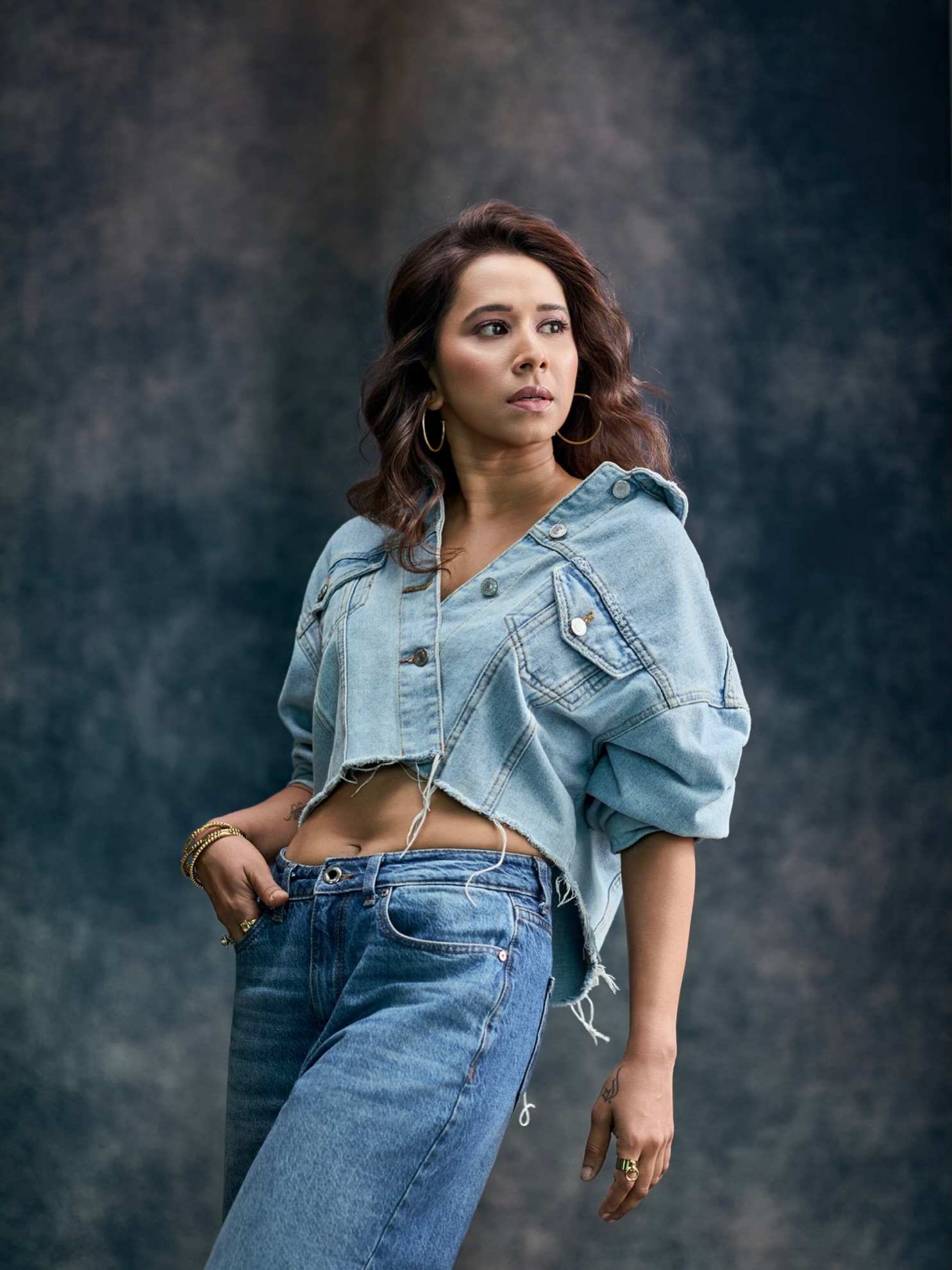 Shreya Bugde Denim Shirt Jeans Look