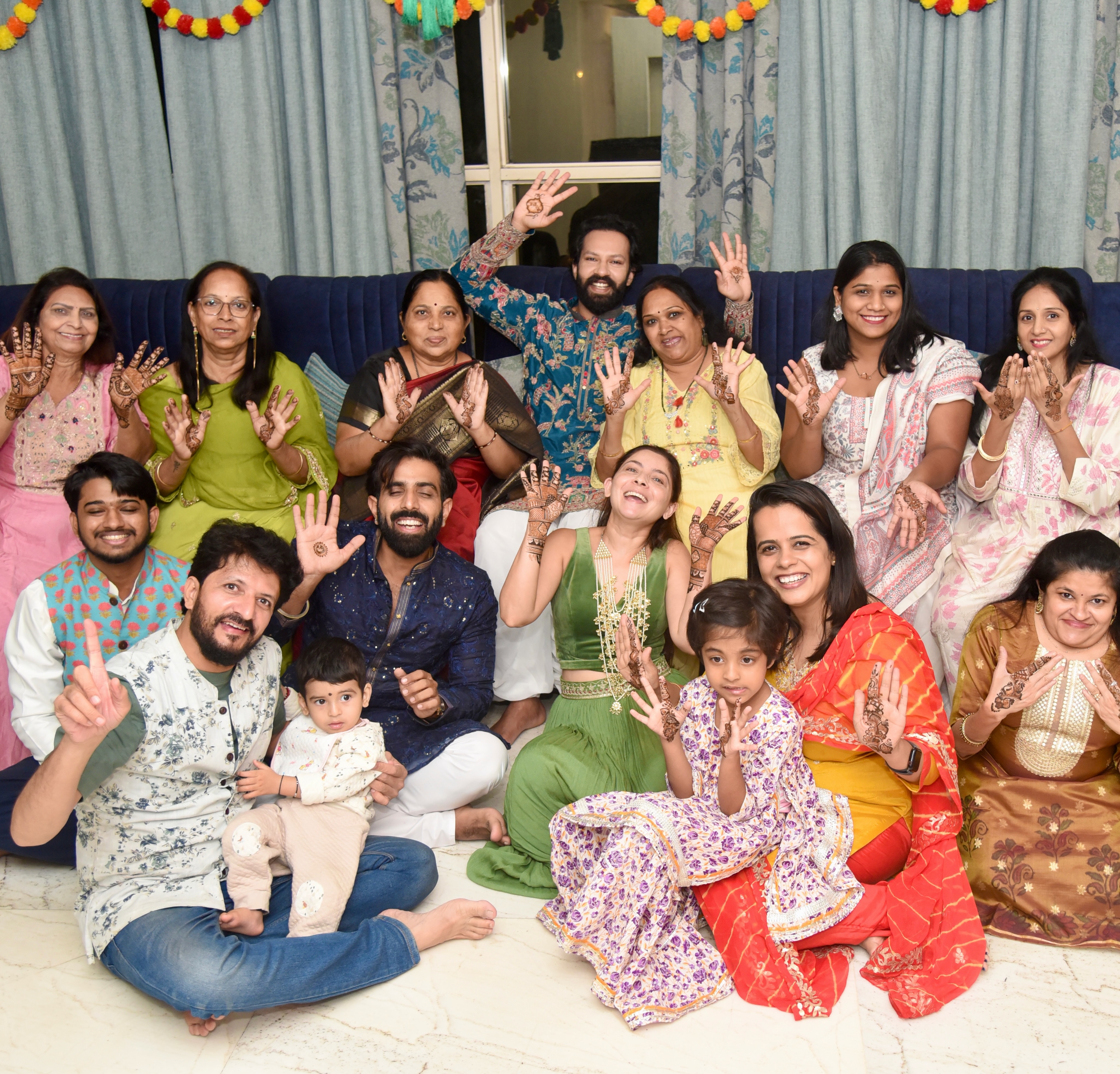 Sonalee Kulkarni Brother Wedding Mehndi Ceremony Photos