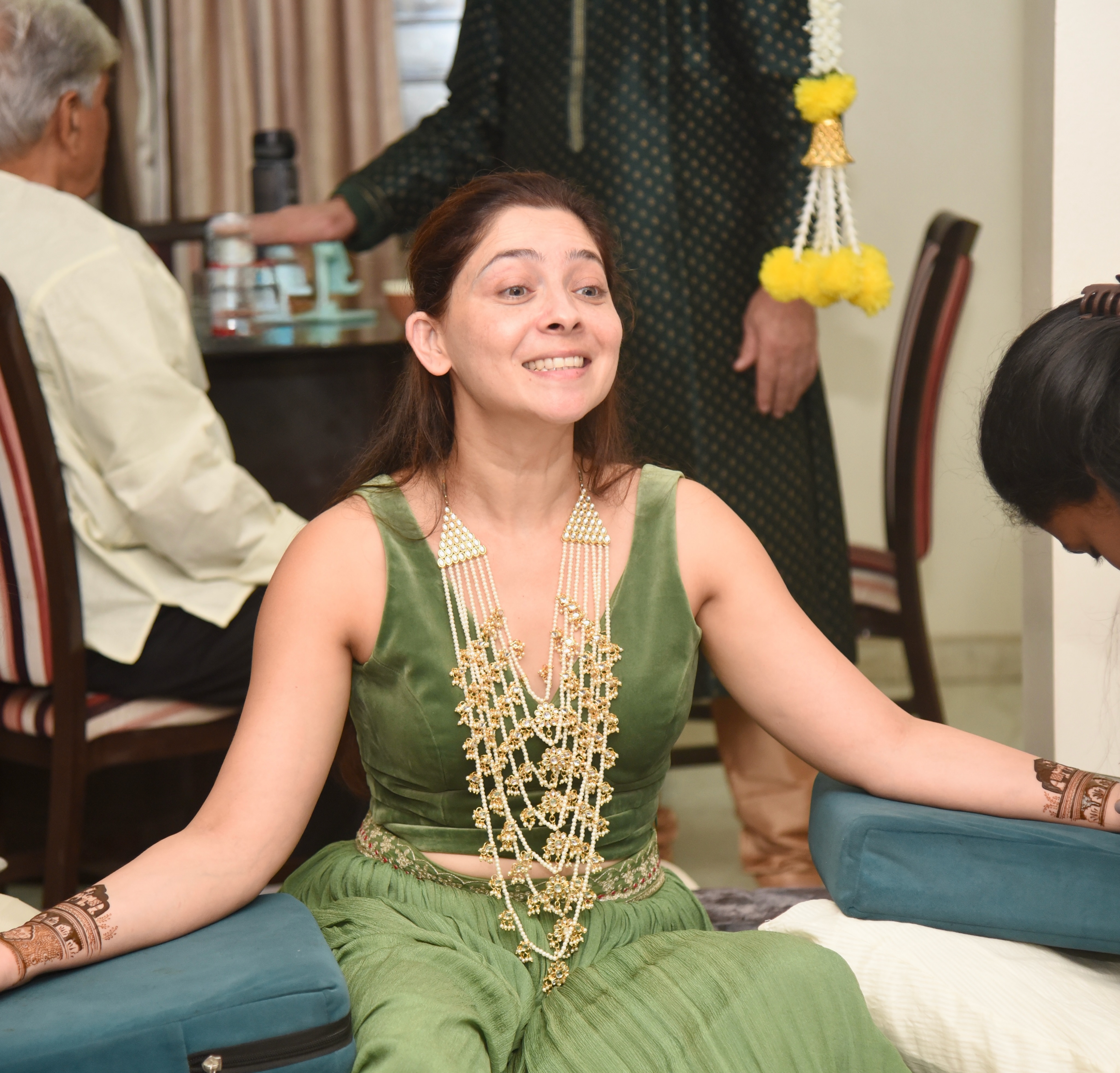 Sonalee Kulkarni Brother Wedding Mehndi Ceremony Photos