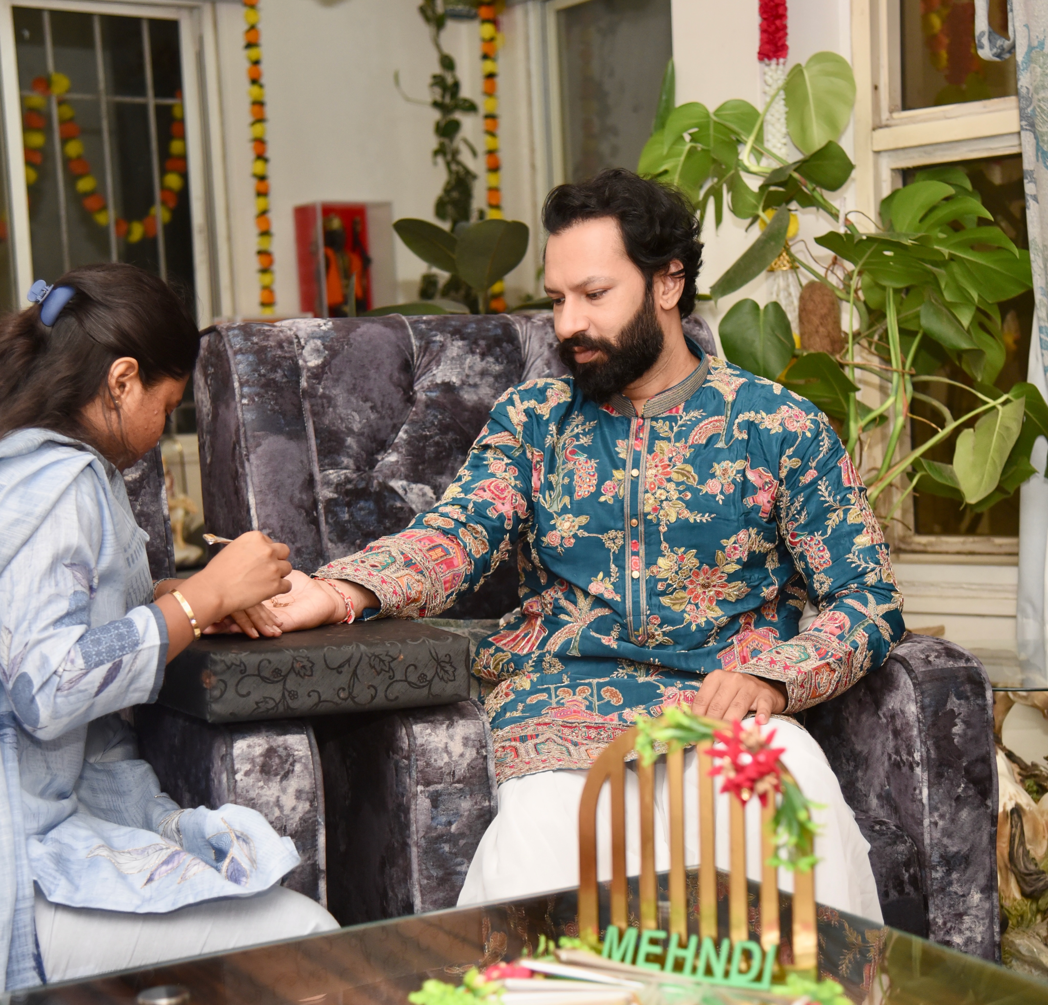 Sonalee Kulkarni Brother Wedding Mehndi Ceremony Photos