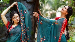 Sukhada Khandkekar Mul cotton Patchwork Saree