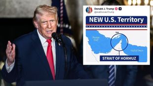 Donald Trump Strait Of Hormuz Map | US Territory Claim Iran War Tension | डोनाल्ड ट्रम्प होर्मुझ सामुद्रधुनी नकाशा | अमेरिका इराण युद्ध तणाव