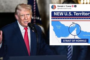 Donald Trump Strait Of Hormuz Map | US Territory Claim Iran War Tension | डोनाल्ड ट्रम्प होर्मुझ सामुद्रधुनी नकाशा | अमेरिका इराण युद्ध तणाव