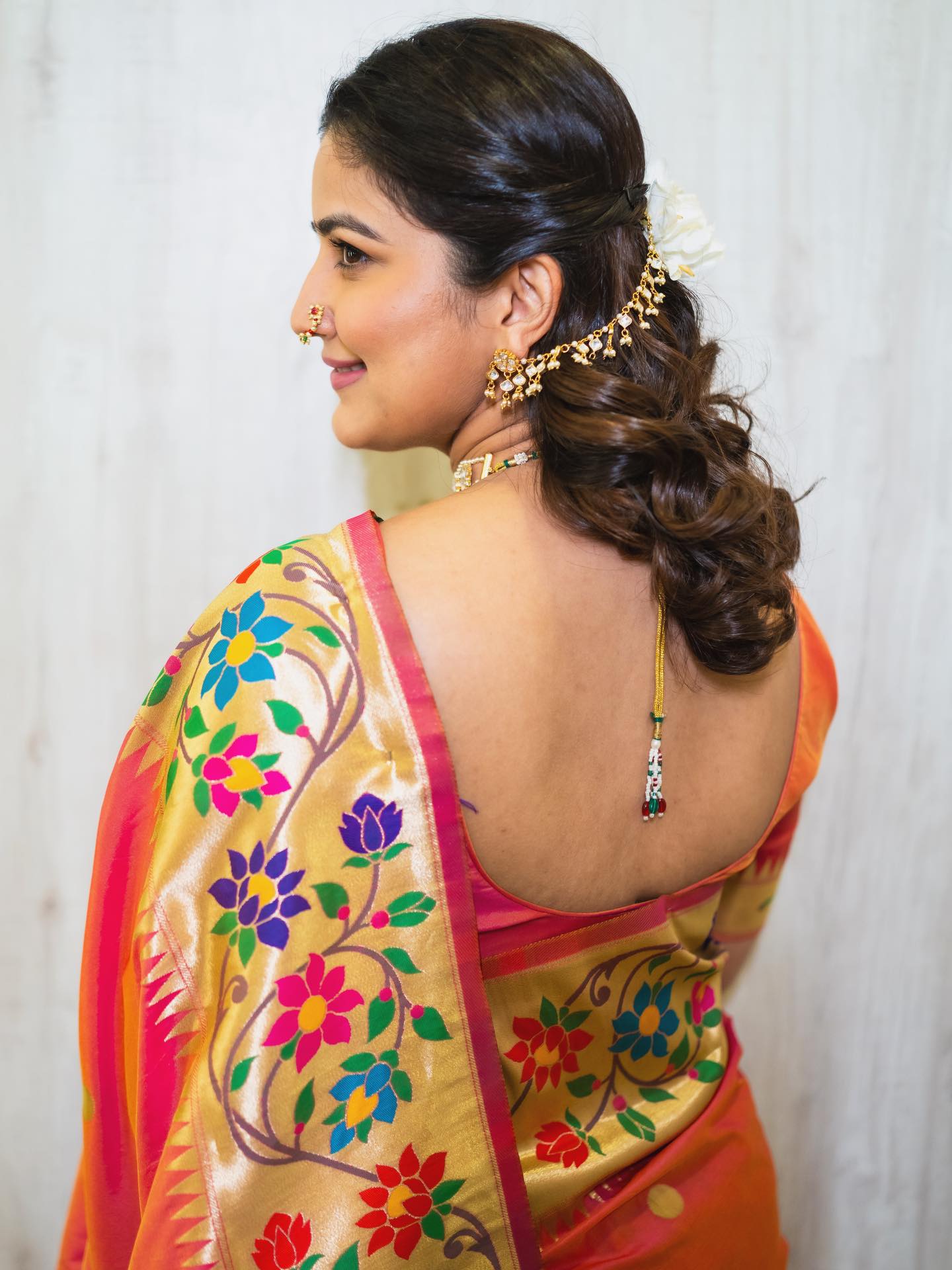 Vaidehi Parashurami Paithani Saree Look