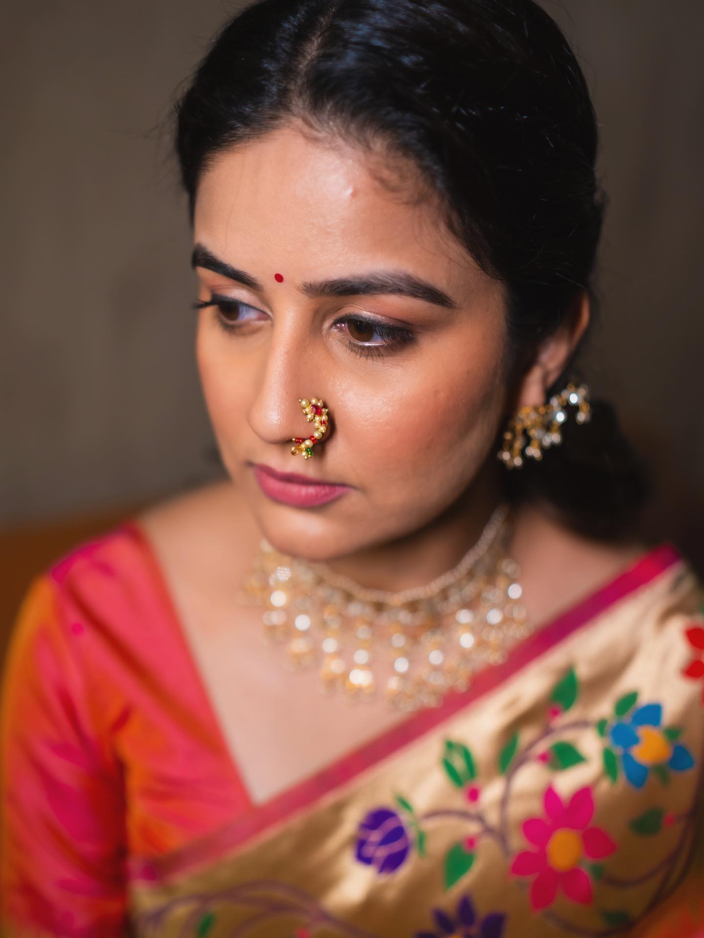 Vaidehi Parashurami Paithani Saree Look