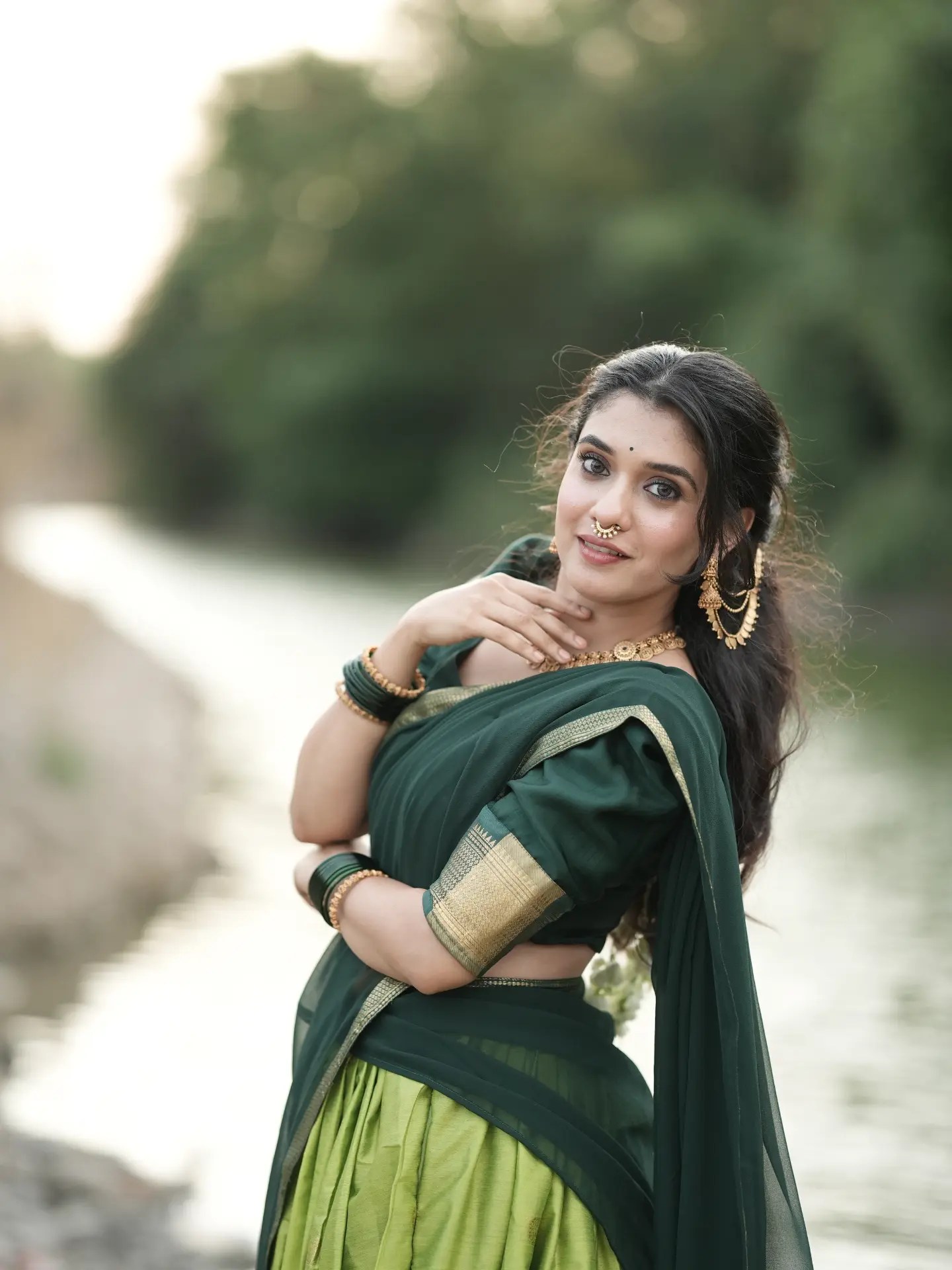 Vaishnavi Kalyankar Gaikwad South Indian Look