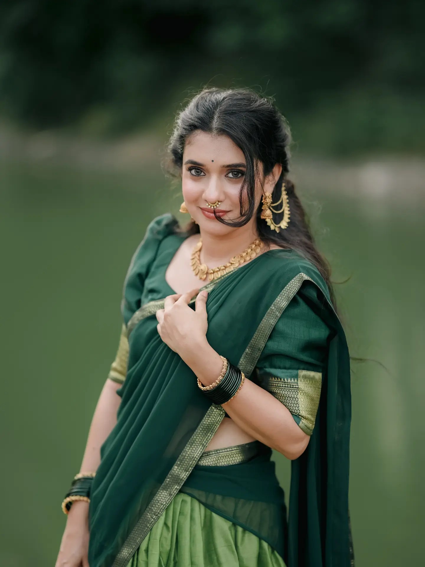 Vaishnavi Kalyankar Gaikwad South Indian Look
