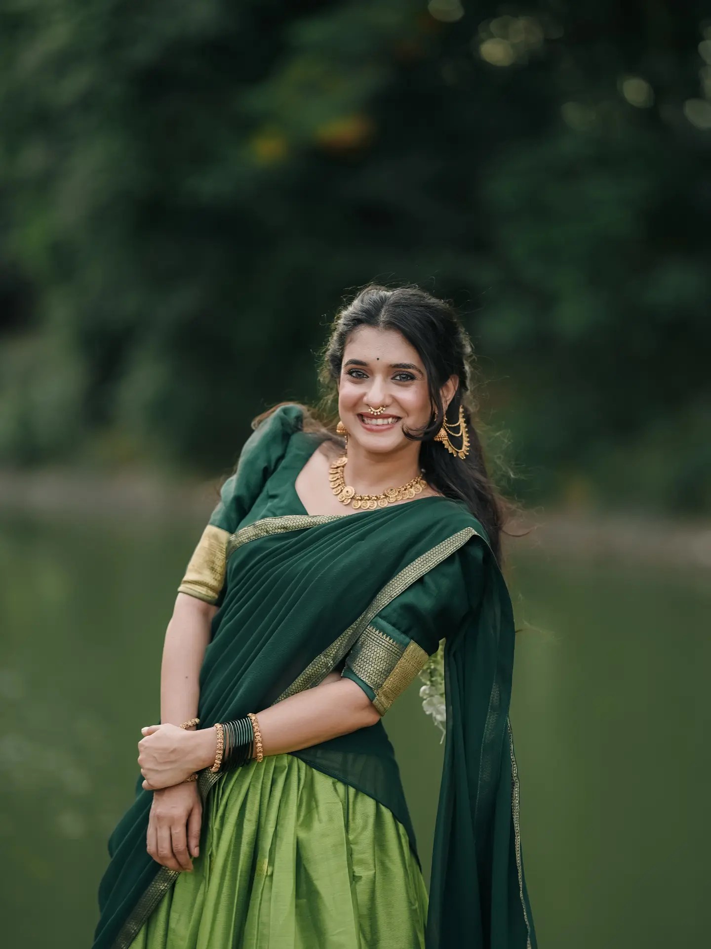 Vaishnavi Kalyankar Gaikwad South Indian Look