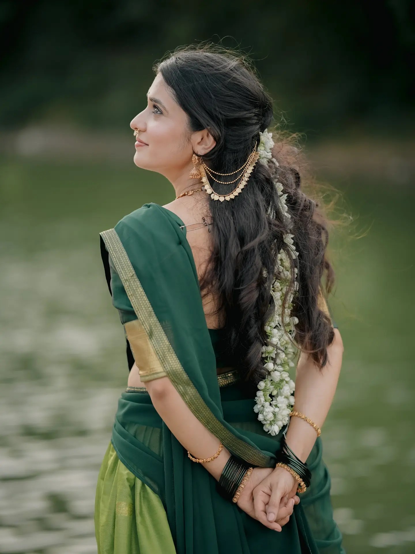 Vaishnavi Kalyankar Gaikwad South Indian Look