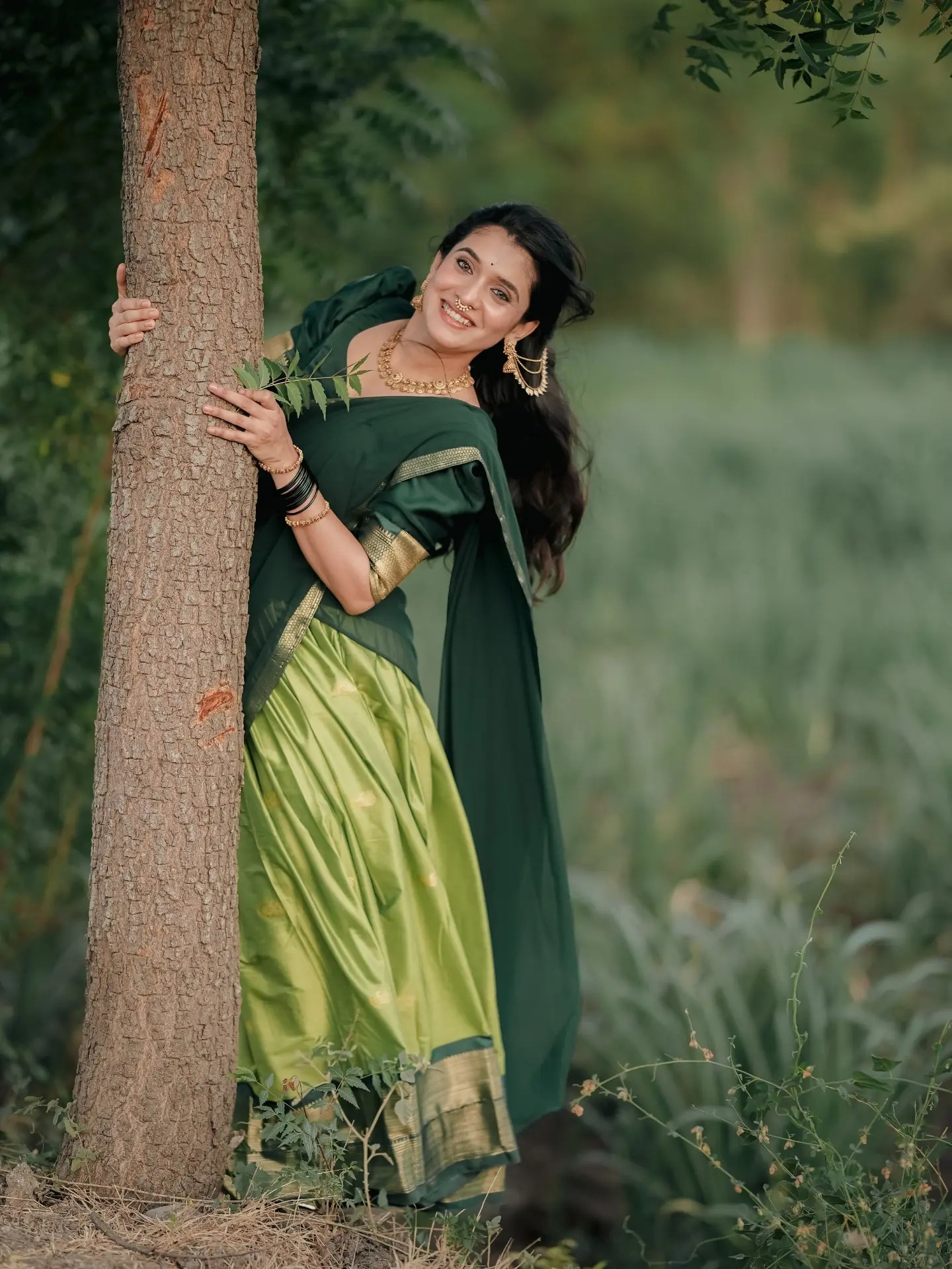 Vaishnavi Kalyankar Gaikwad South Indian Look