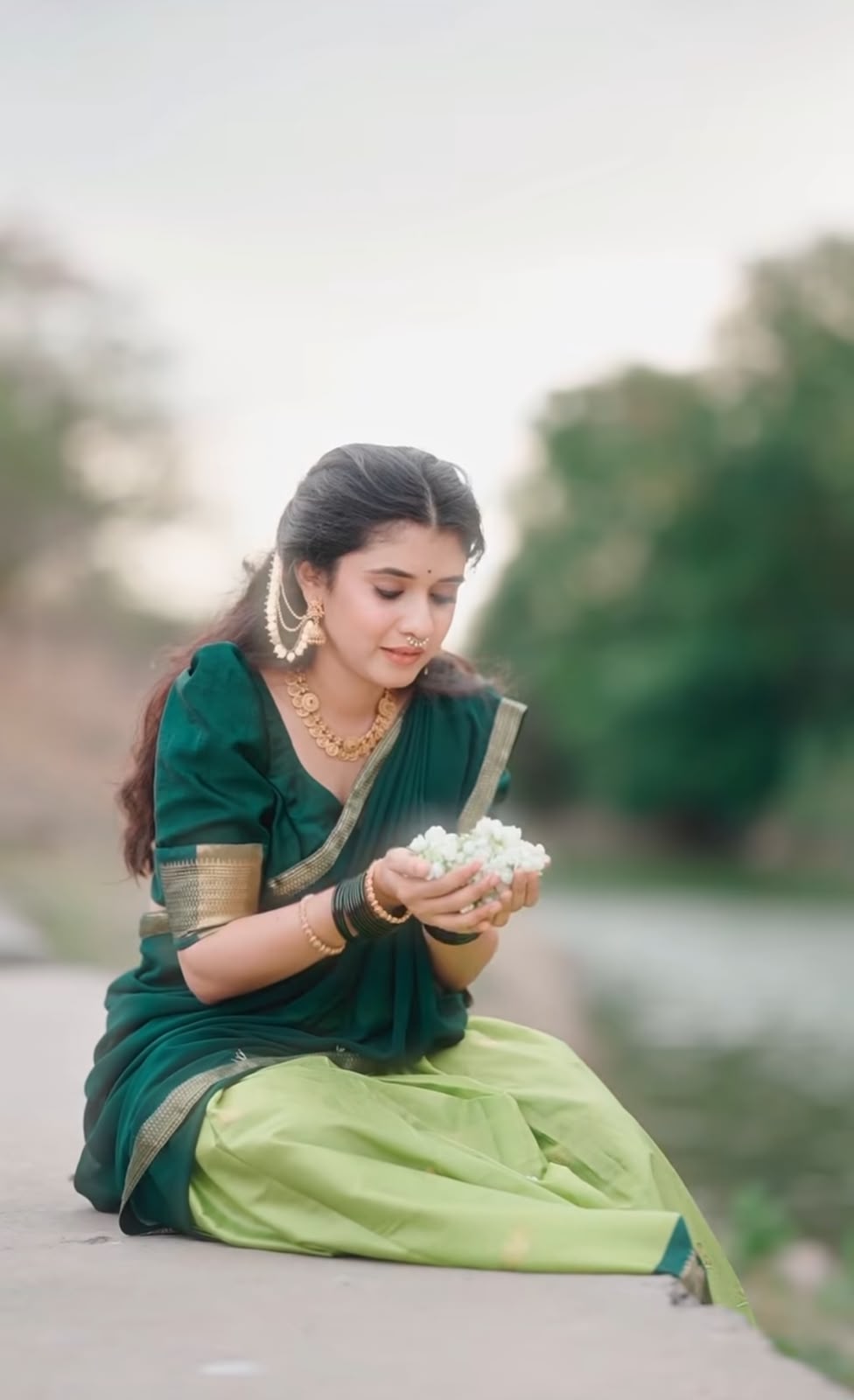 Vaishnavi Kalyankar South Indian look