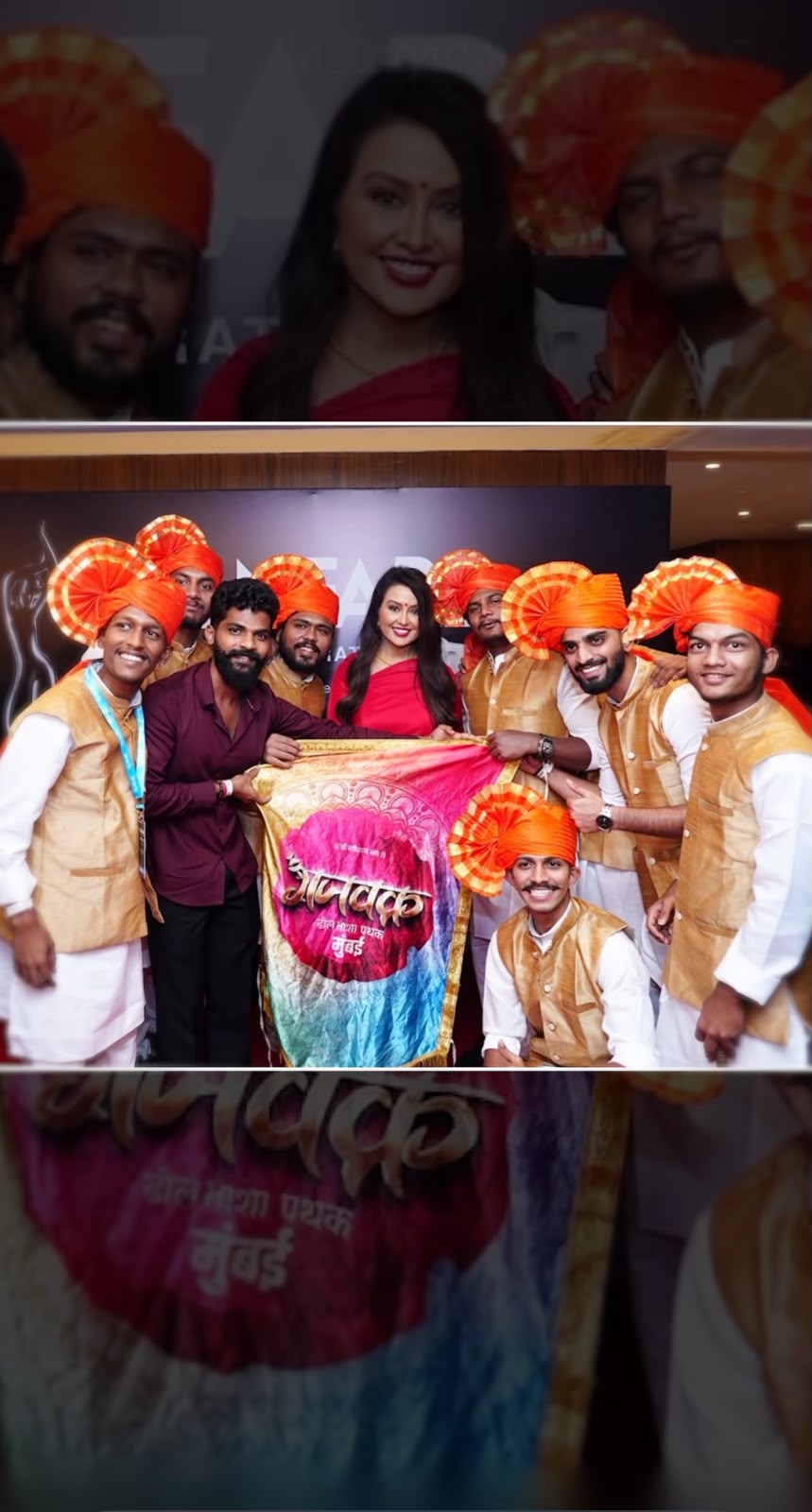 Amruta Fadnavis red saree look