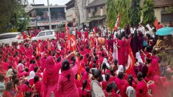 शहापूरमध्ये शेतकरी, मजुरांचे ‘जेल भरो’ आंदोलन; विविध मुद्द्यांवर आंदोलकांची सरकारविरोधात घोषणाबाजी