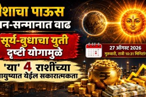 Surya Budh Yuti Drishti Yog August 2026 | Sun Mercury Conjunction Astrology | Rashifal August 2026 Marathi | Lucky Zodiac Signs Surya Budh Yuti