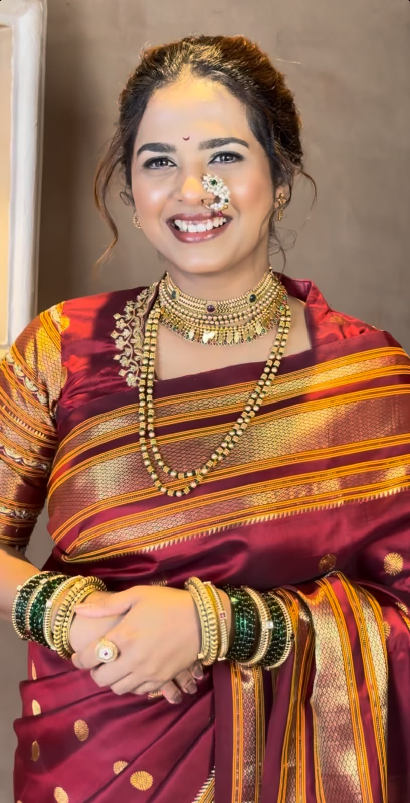 amruta dhongde saree look