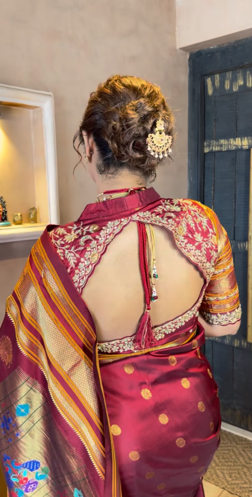 amruta dhongde saree look