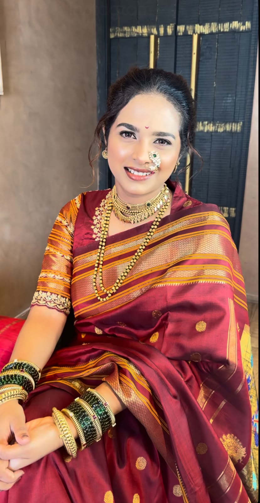 amruta dhongde saree look