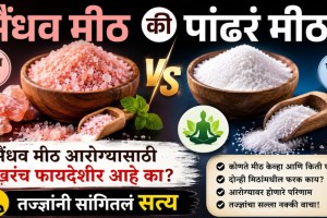 Sendha Namak vs White Salt Benefits | Rock Salt Benefits Marathi | Healthy Salt Tips | Health News Maharashtra