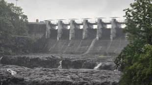 Barvi Dam water level update | Barvi Dam overflow threat Badlapur | Thane district water supply Barvi Dam | MIDC Barvi Dam water storage status