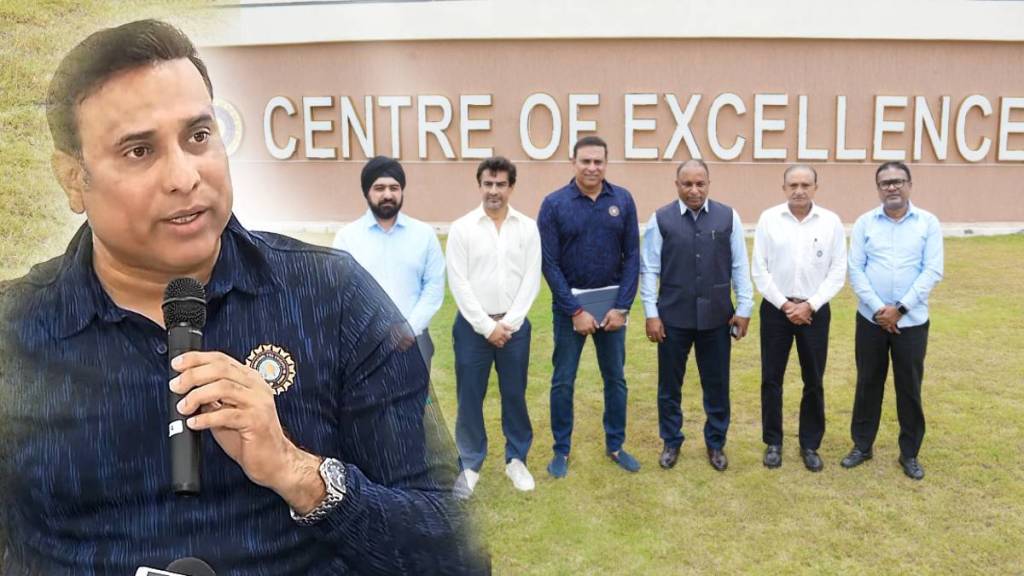 VVS Laxman at BCCI Center of Excellence press conference VVS Laxman at BCCI Center of Excellence press conference