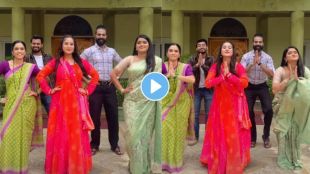 Lakshmi Niwas serial cast Divya Pugavkar performing dance on San Gauri Ganpaticha song for Ganeshotsav