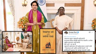 Dhirendra Shastri meets President Draupadi Murmu | Sanjay Raut on Dhirendra Shastri Murmu meeting