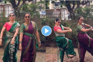 Paathrakhin Serial Dance Video Gauri Ingawale Deepti Lele Nauvari Saree