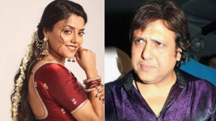 Govinda spotted at airport with Rupa movie co star Komal Rani Swarnakar