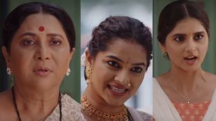 Gouri giving reply to Indurani in Krishnaichya Leki Zee Marathi serial promo