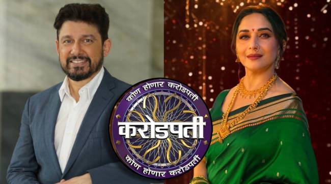 madhuri dixit husband dr shriram nene reaction after she became host of kon honaar crorepati