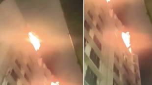 Mumbai high rise building fire news in Vile Parle West | Vile Parle fire incident update rescuing trapped residents | मुंबईतील विलेपार्ले इमारतीला लागलेली आग | मुंबई अग्निशमन दल बचावकार्य घटनास्थळ