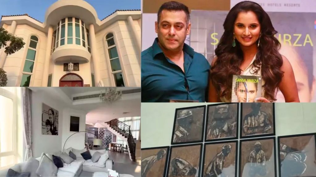 Sania Mirza showing her Dubai house interior and Salman Khan gifted paintings to Archana Puran Singh Sania Mirza showing her Dubai house interior and Salman Khan gifted paintings to Archana Puran Singh