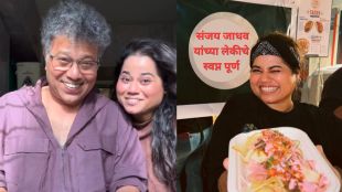 Sanjay Jadhav daughter Dhriti Jadhav at her food stall Annplated in festival.