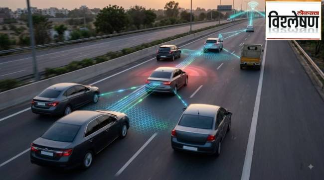 Vehicle to Vehicle V2V communication system India | C-V2X technology road safety ministry | AIS 230 standard car safety features | Advance Driver Assistant System ADAS vs V2V
