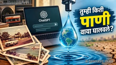 ChatGPT वर ८० च्या दशकातील फोटो बनवलाय? वाचा तुम्ही किती पाणी वाया घालवले