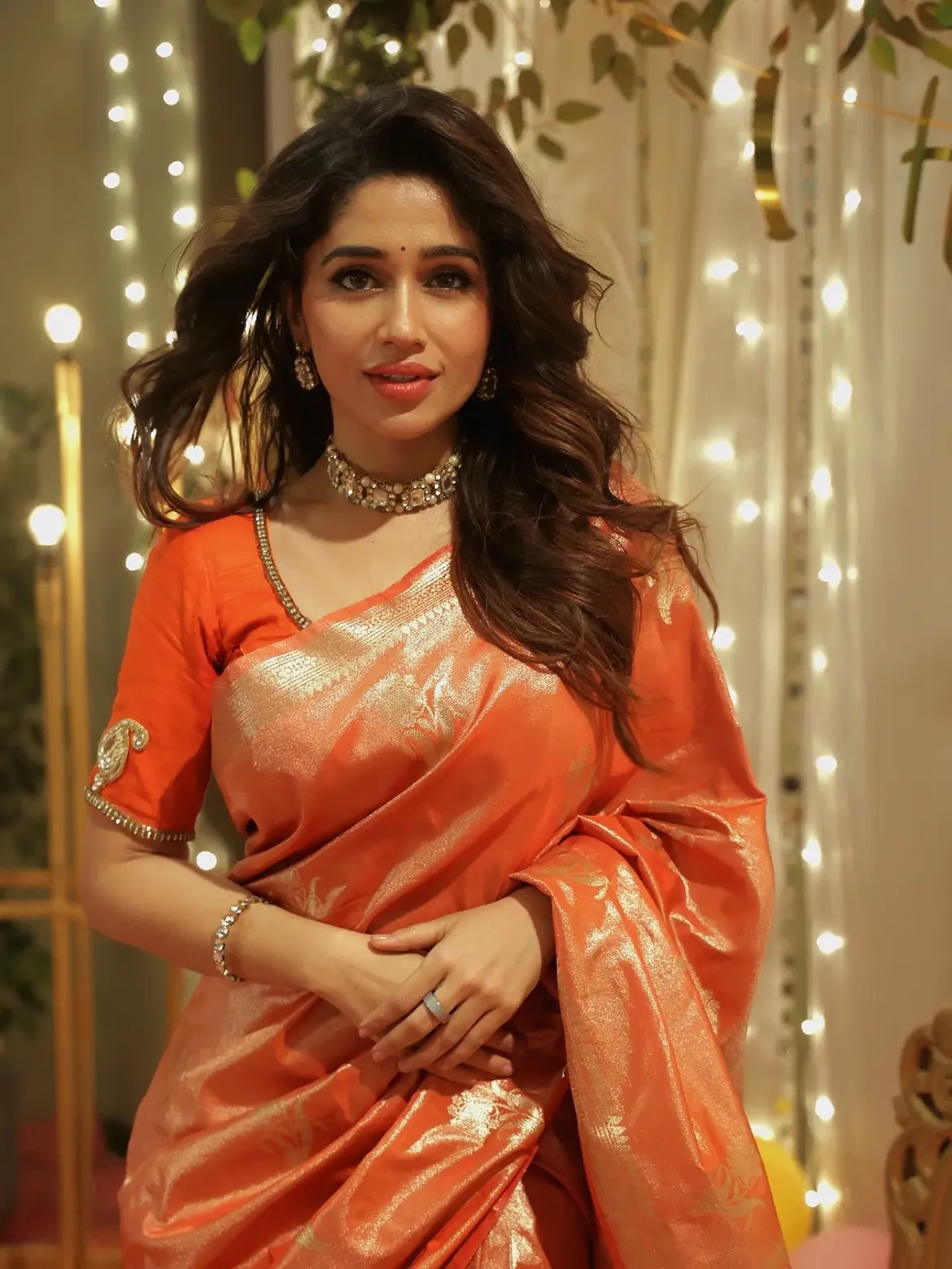 purniema dey saree look
