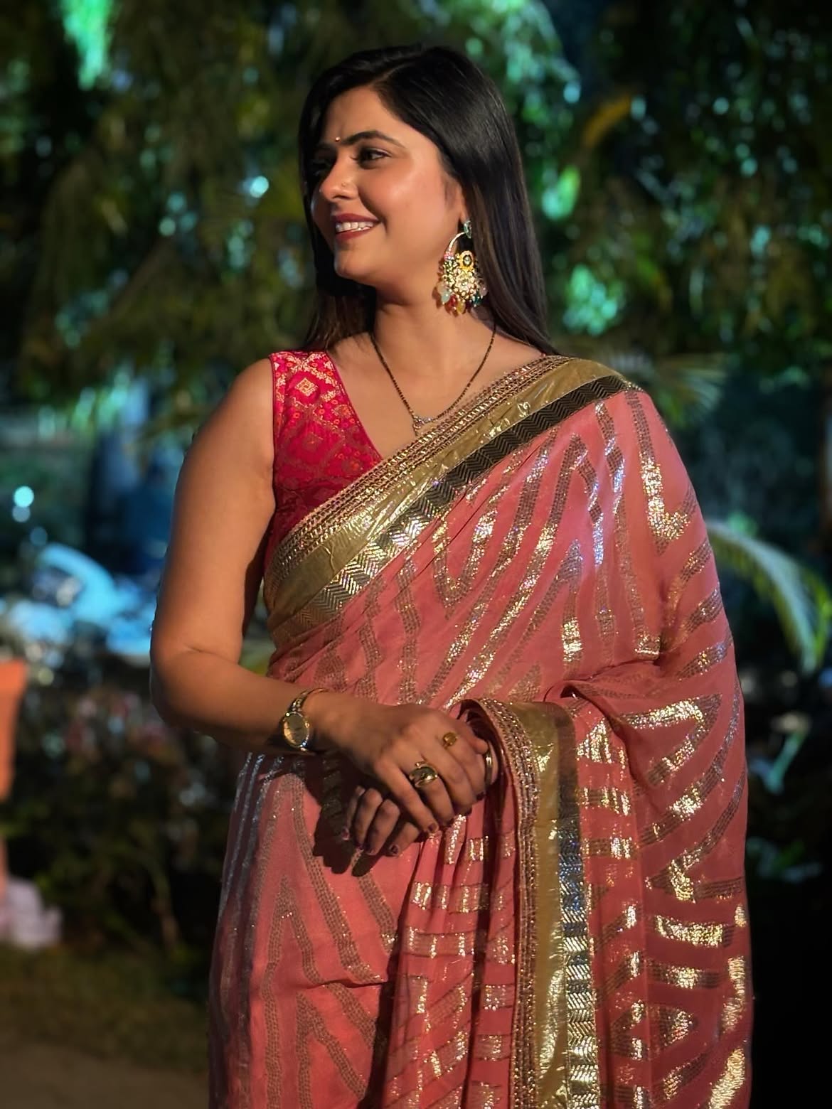 Veena Jagtap Indo Western outfit