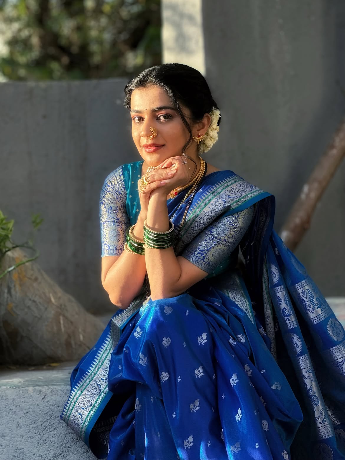 Krutika Deo in gown