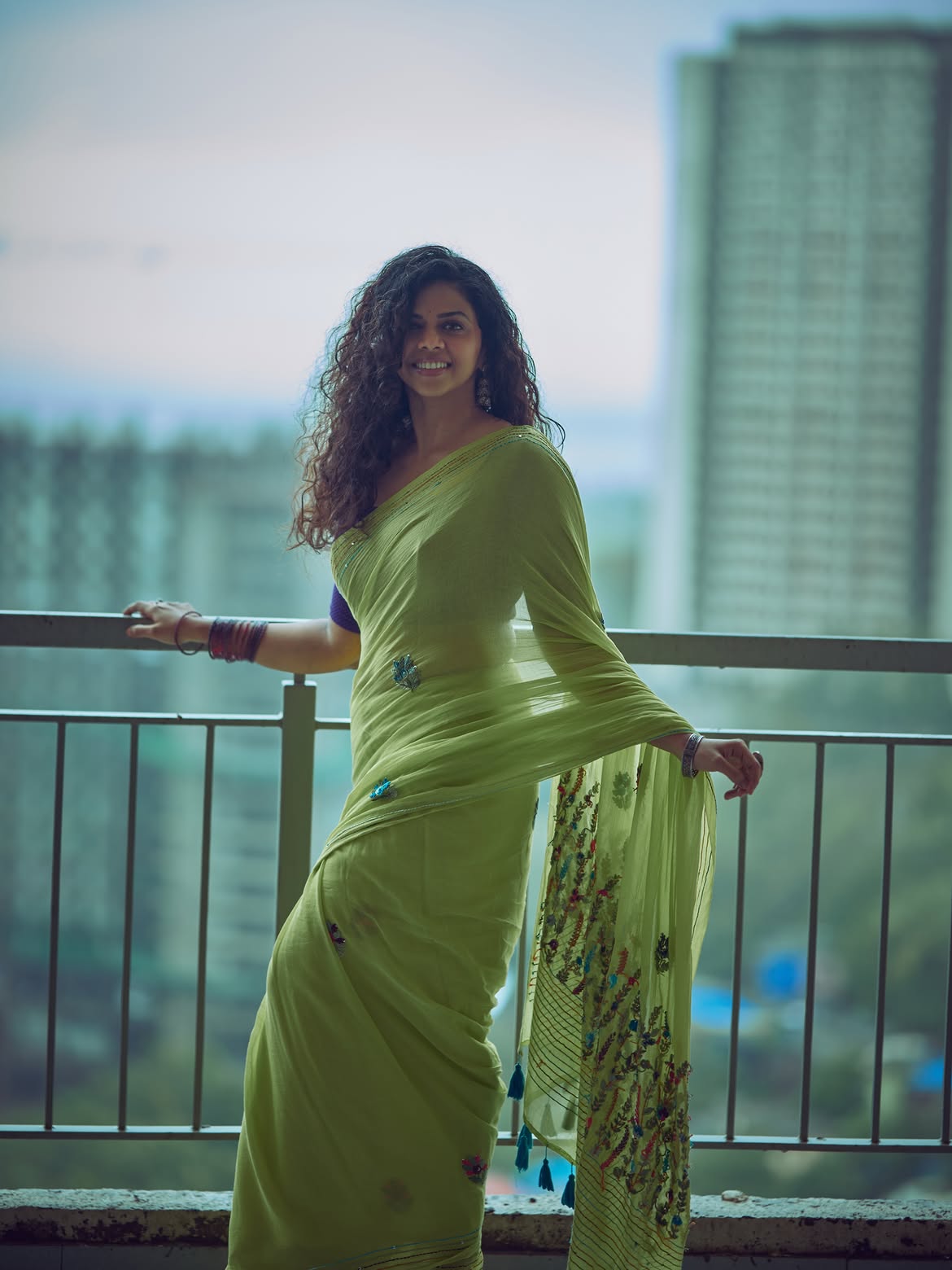 Rutuja Bagwe saree look