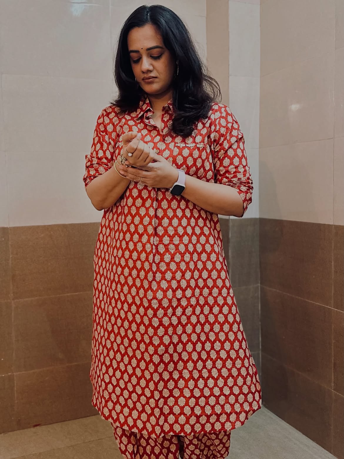 Spruha Joshi pink sharara outfit