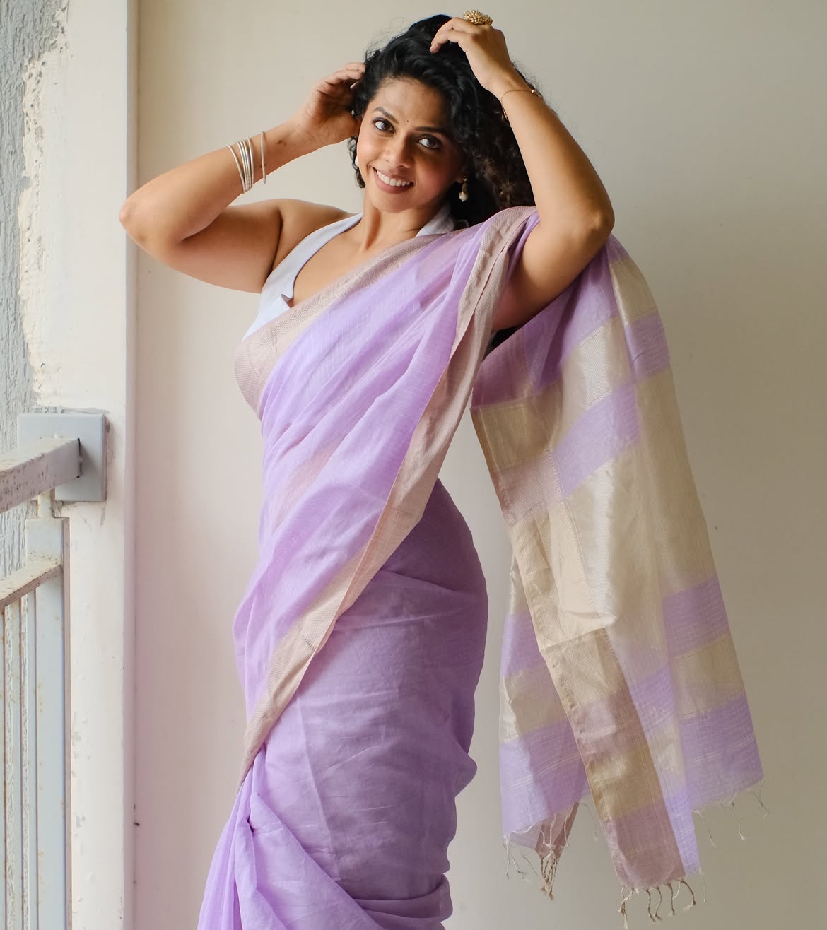 Rutuja Bagwe saree look