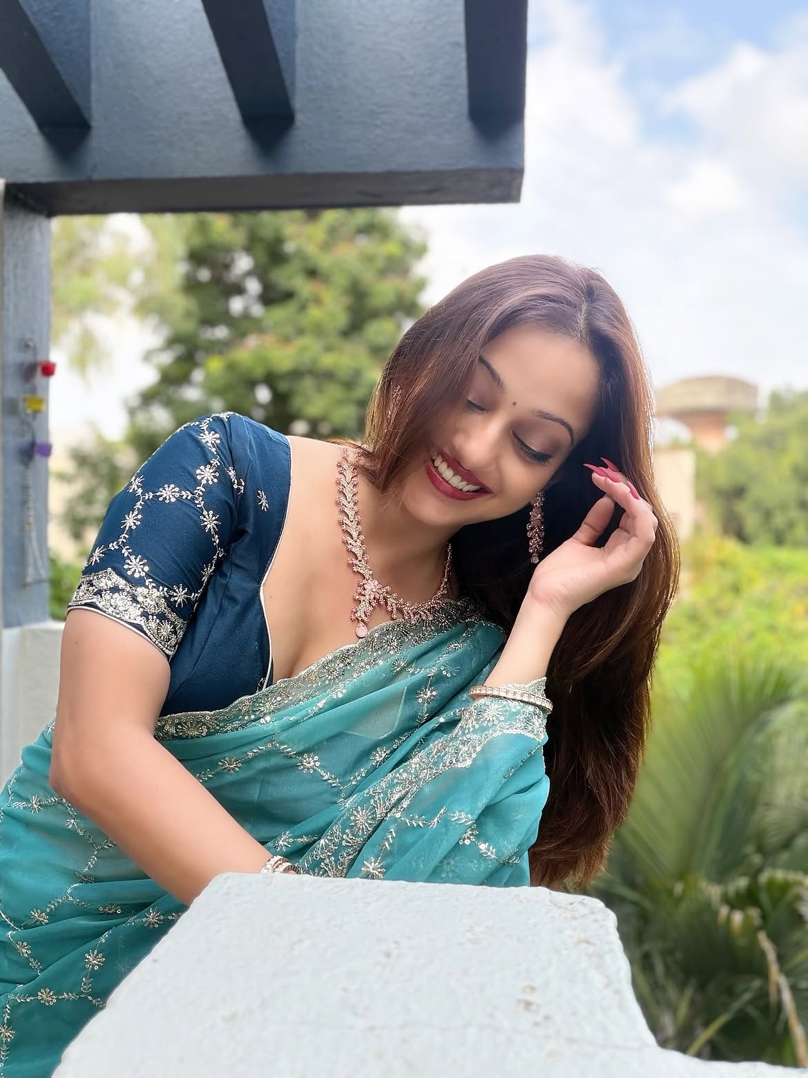 Manasi Naik saree look