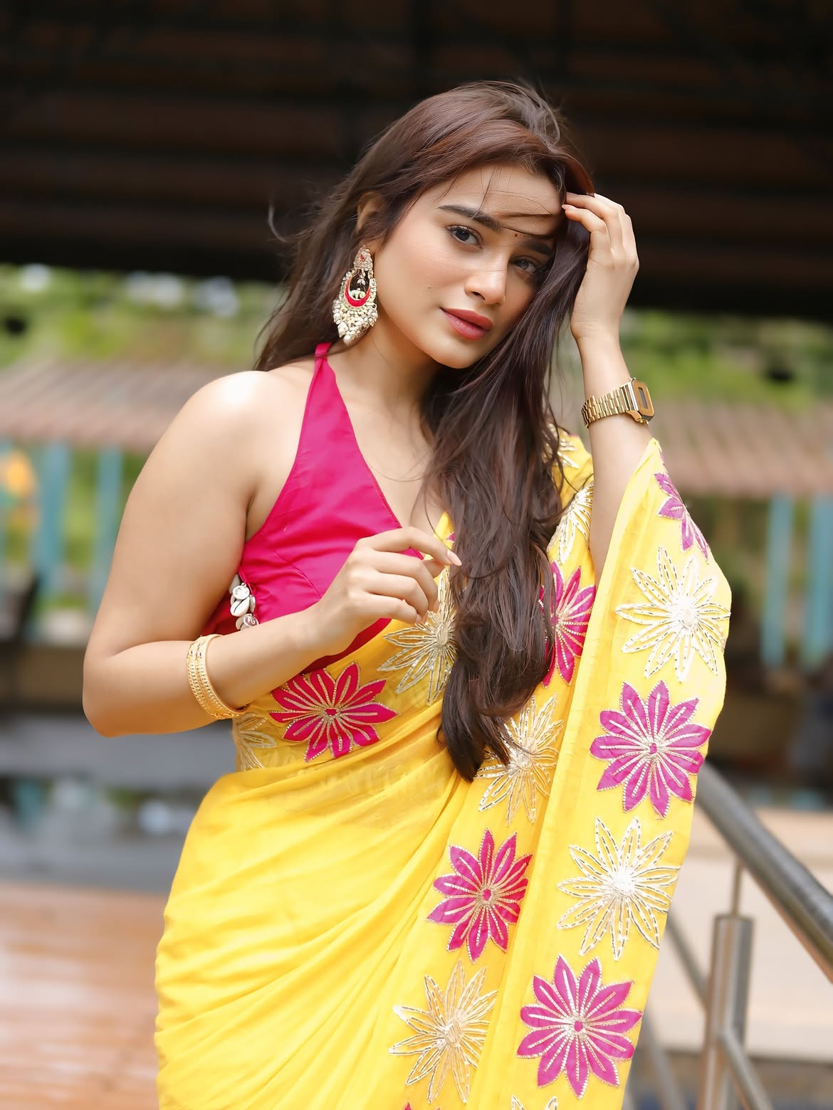 Tanvi Kolte turns Radha in pink lehenga